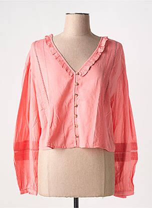 Chemisier manches longues manches longues rose SCOTCH & SODA femme