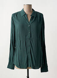 Chemisier coupe cintrée manches longues vert ZILCH femme