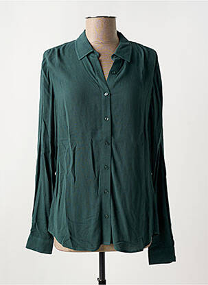 Chemisier coupe cintrée manches longues vert ZILCH femme