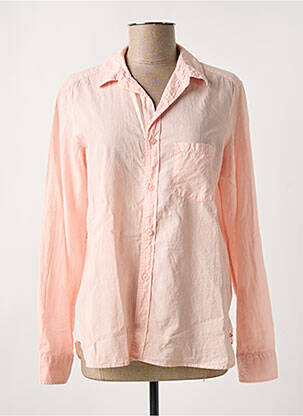 Chemisier coupe cintrée manches longues rose AMOUR femme