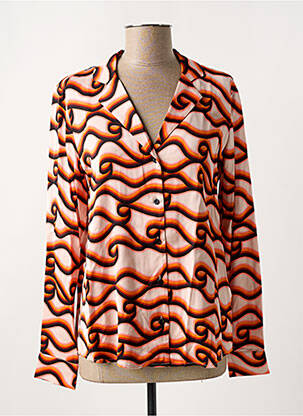 Chemisier coupe cintrée manches longues orange SCOTCH & SODA femme