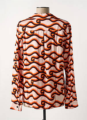 Chemisier coupe cintrée manches longues orange SCOTCH & SODA femme