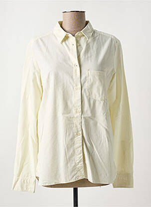 Chemisier coupe cintrée manches longues beige AMOUR femme