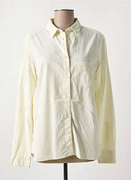 Chemisier coupe cintrée manches longues beige AMOUR femme