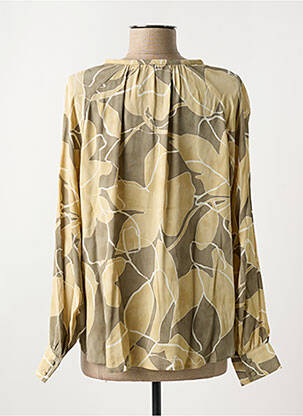 Blouse imprimé fantaisie manches longues vert YAYA femme