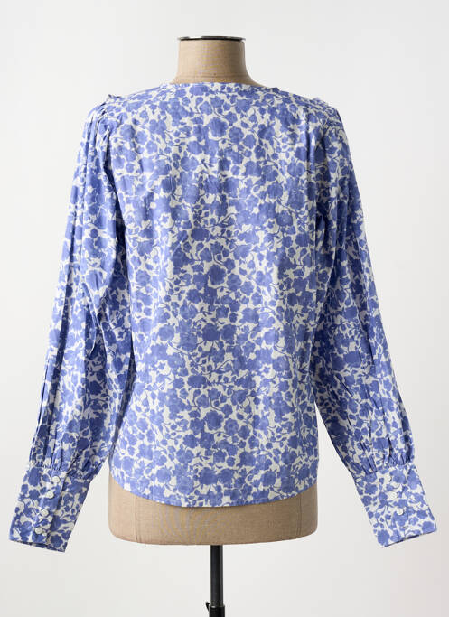 Blouse bleu MSCH COPENHAGEN pour femme
