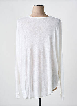 Gilet manches longues stretch blanc MAYJUNE femme