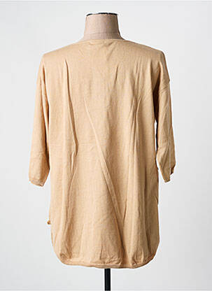 Pull col v manches 3/4 beige YERSE femme