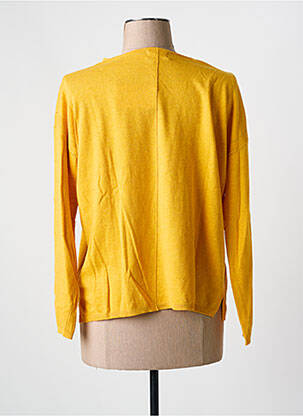 Pull col v manches 3/4 jaune YERSE femme