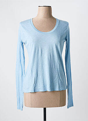T-shirt manches longues manches longues bleu AMERICAN VINTAGE femme
