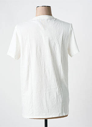 T-shirt stretch manches courtes blanc ME369 femme