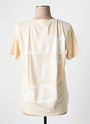 T-shirt coupe droite manches courtes beige YAYA femme