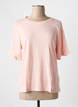 T-shirt coupe droite manches courtes rose FABIENNE CHAPOT femme