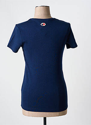 T-shirt sérigraphie manches courtes bleu LA PETITE FRANCAISE femme