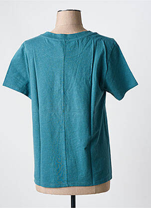 T-shirt coupe droite manches courtes bleu AMERICAN VINTAGE femme