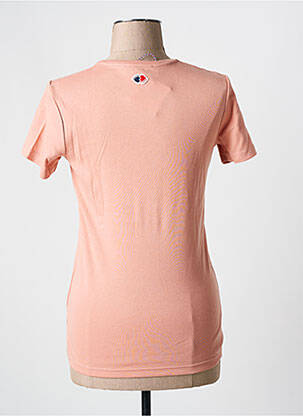 T-shirt sérigraphie manches courtes rose LA PETITE FRANCAISE femme