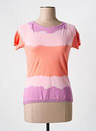 Pull coupe cintrée manches courtes rose ALDO MARTIN'S femme