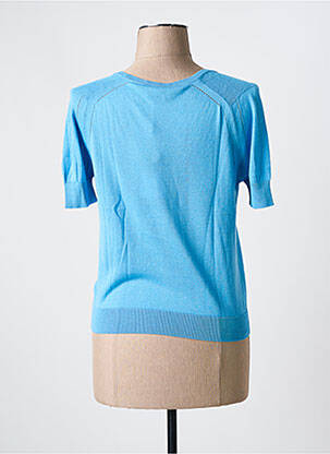 Gilet manches courtes fermeture boutonnée sur le devant bleu ZILCH femme