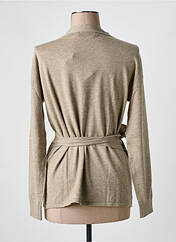 Gilet cache-cœur marron MSCH COPENHAGEN pour femme seconde vue