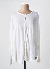 Gilet manches longues blanc MAYJUNE pour femme seconde vue