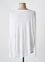 Gilet manches longues blanc MAYJUNE pour femme seconde vue