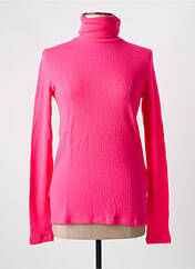 Pull col roulé rose MAJESTIC FILATURES pour femme seconde vue