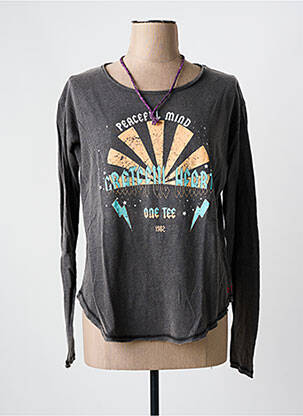 T-shirt gris ONE TEE pour femme