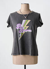 T-shirt gris ONE TEE pour femme seconde vue