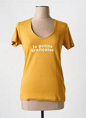 T-shirt jaune LA PETITE FRANCAISE pour femme seconde vue