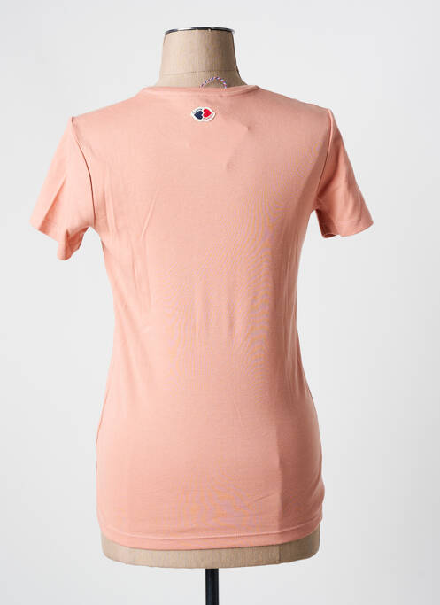 T-shirt sérigraphie manches courtes rose LA PETITE FRANCAISE femme