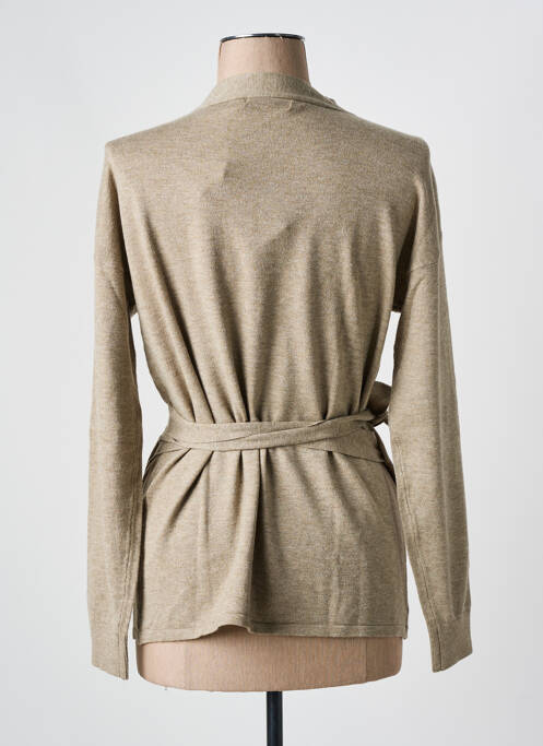 Gilet cache-cœur marron MSCH COPENHAGEN pour femme