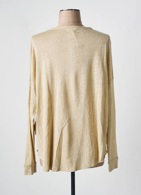 Gilet manches longues beige MAYJUNE pour femme