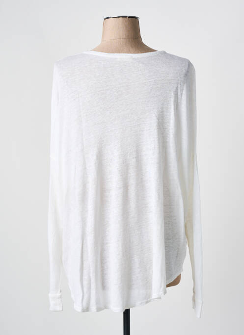 Gilet manches longues blanc MAYJUNE pour femme