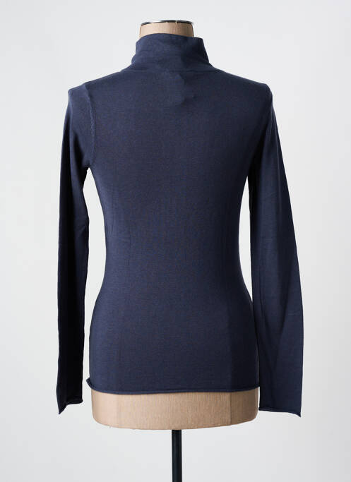 Pull col roulé bleu YAYA pour femme