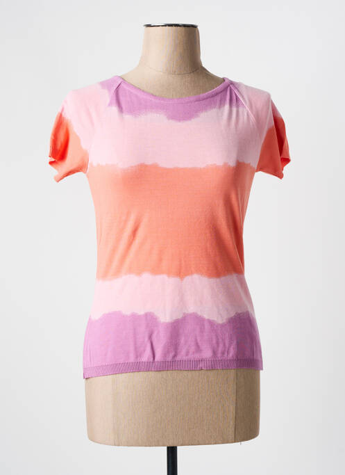 Pull coupe cintrée manches courtes rose ALDO MARTIN'S femme