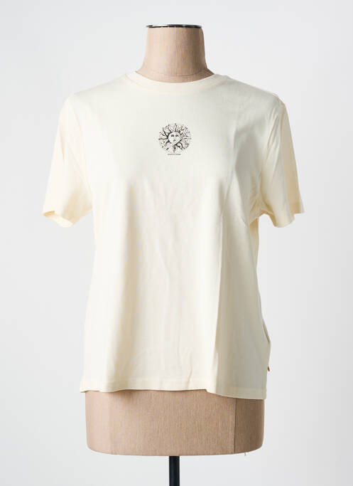 T-shirt beige SCOTCH & SODA pour femme
