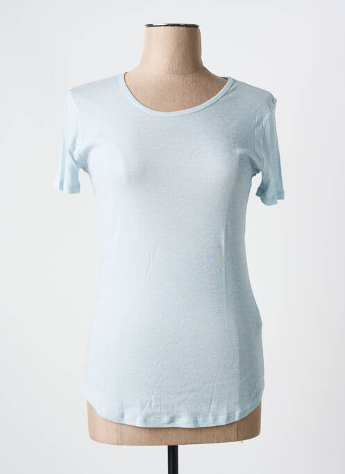 T-shirt bleu MAJESTIC FILATURES pour femme