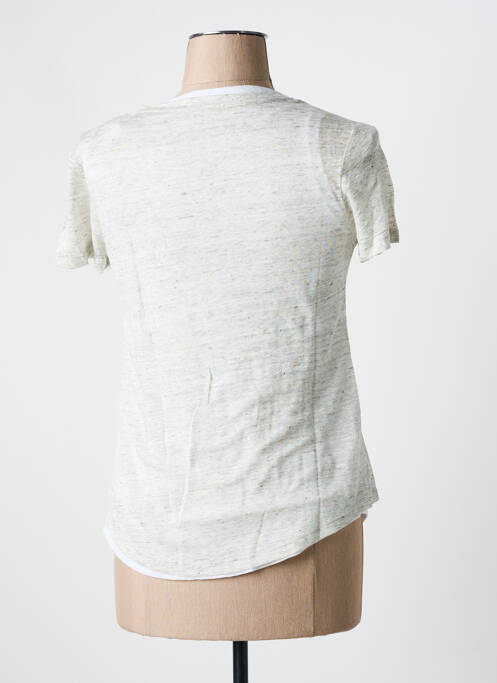 T-shirt gris MAJESTIC FILATURES pour femme