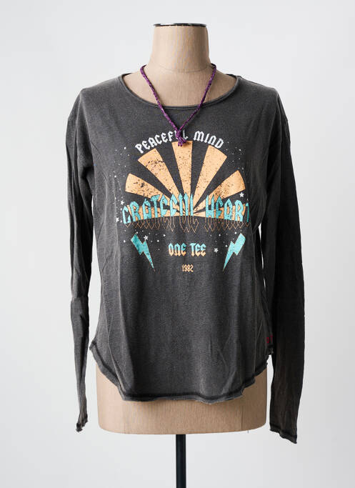 T-shirt gris ONE TEE pour femme