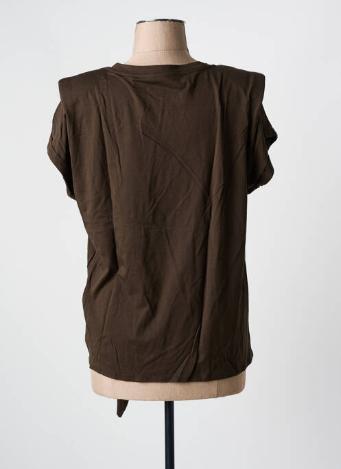 T-shirt marron YAYA pour femme
