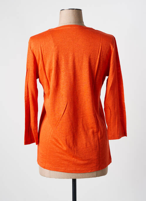 T-shirt orange MAJESTIC FILATURES pour femme