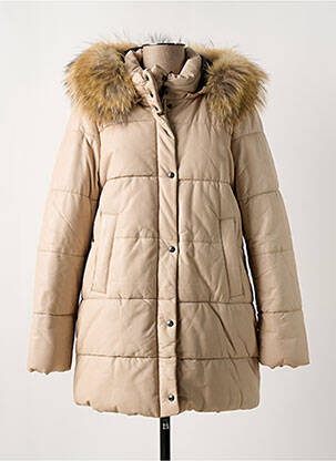 Doudoune manches longues a capuche beige OAKWOOD femme