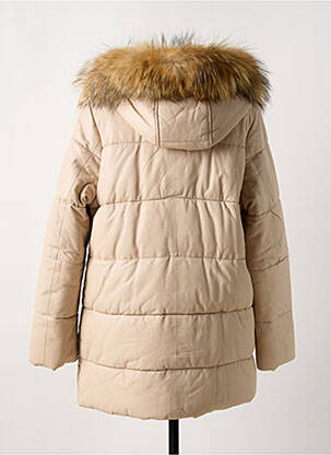 Doudoune manches longues a capuche beige OAKWOOD femme