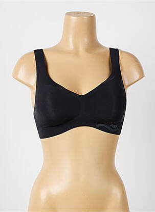 Soutien-gorge sans armature haut soutien-gorge avec mousse de rembourrage amovible noir SLOGGI femme