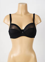 Soutien-gorge légère et transparente haut soutien-gorge emboitant noir ANTIGEL femme