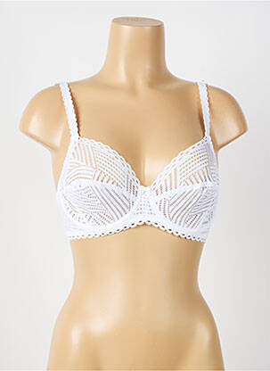Soutien-gorge légère et transparente haut soutien-gorge emboitant blanc ANTIGEL femme