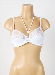 Soutien-gorge effet matière satinée haut soutien-gorge emboitant blanc ANTIGEL femme