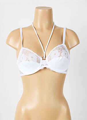 Soutien-gorge effet matière satinée haut soutien-gorge emboitant blanc ANTIGEL femme