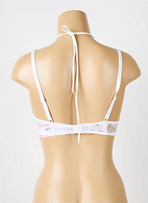 Soutien-gorge effet matière satinée haut soutien-gorge emboitant blanc ANTIGEL femme