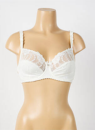 Soutien-gorge effet matière satinée haut soutien-gorge emboitant beige LOUISA BRACQ femme